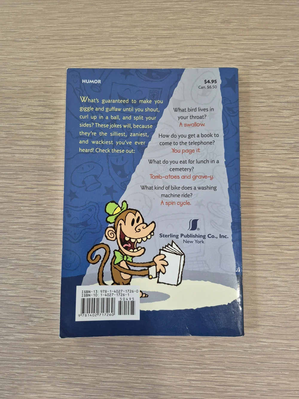 Totally Silly Jokes Kids Book - Navy Blue Cover